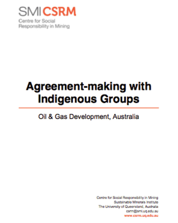 Agreement-making with Indigenous Groups: Oil & Gas Development in Australia