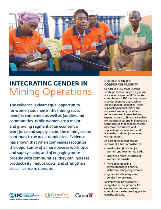 Integrating Gender in Mining Operations