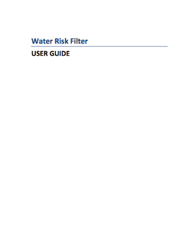 Water Risk Filter