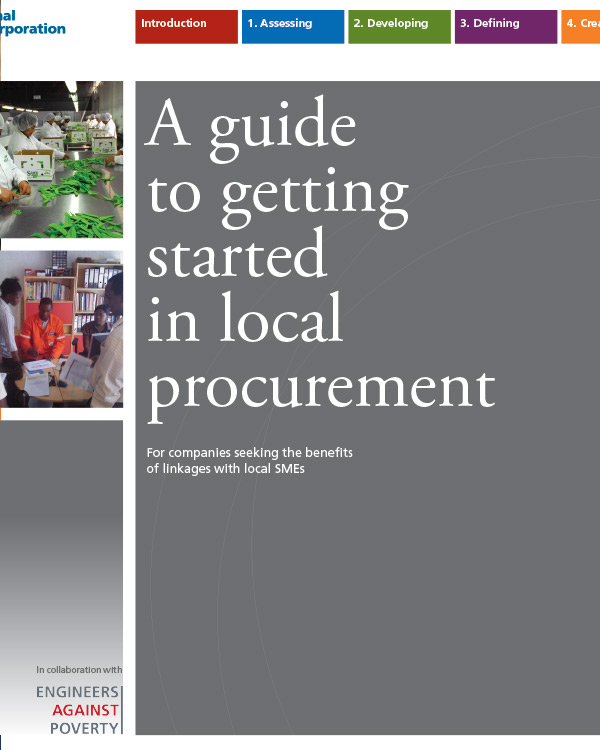 A Guide to Getting Started in Local Procurement: For companies seeking the benefits of linkages with local SMEs