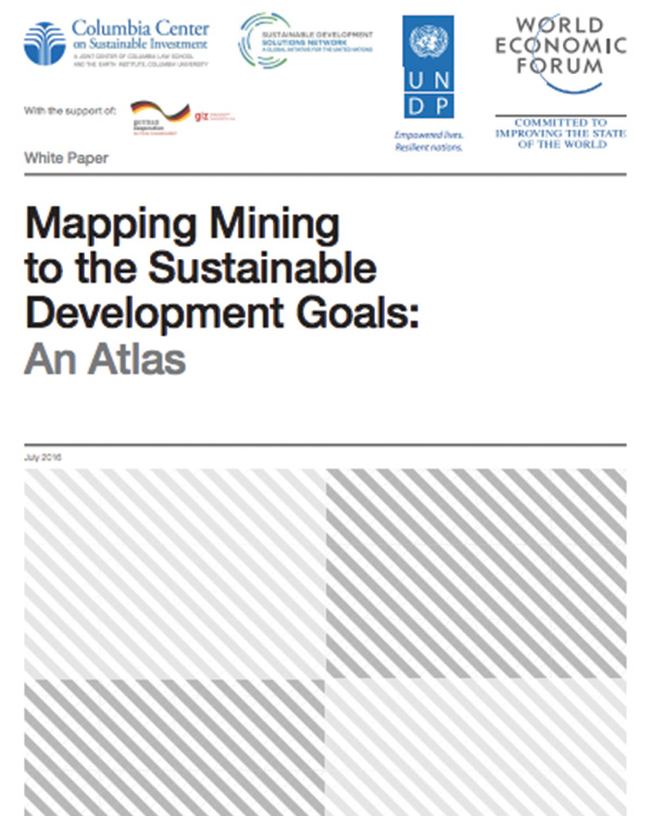 Mapping Mining to the Sustainable Development Goals: An Atlas