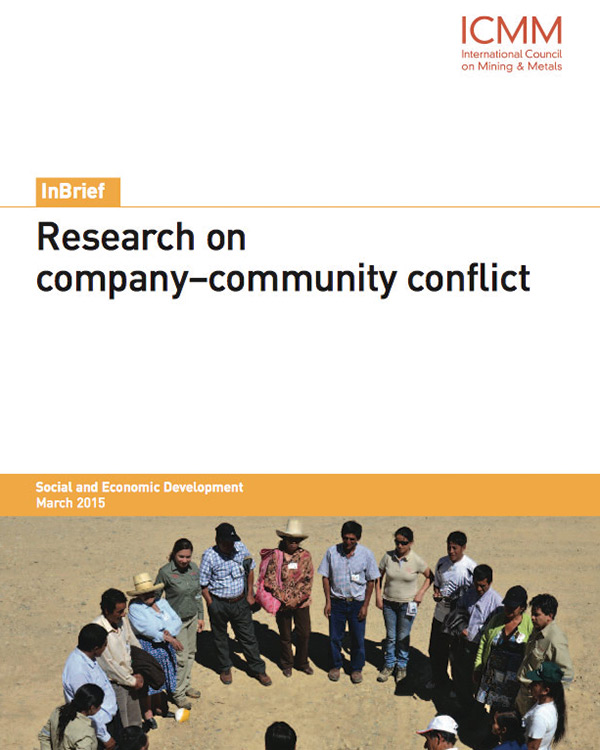 Research on company – community conflict