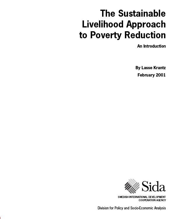 The Sustainable Livelihood Approach to Poverty Reduction, SIDA
