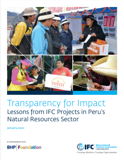Transparency for Impact: Lessons from IFC Projects in Peru’s Natural Resources Sector