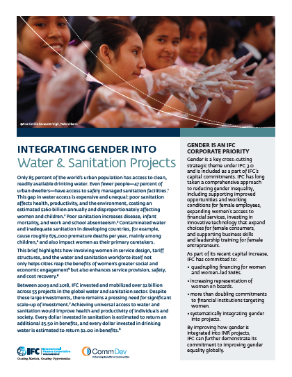 Integrating Gender into Water & Sanitation Projects