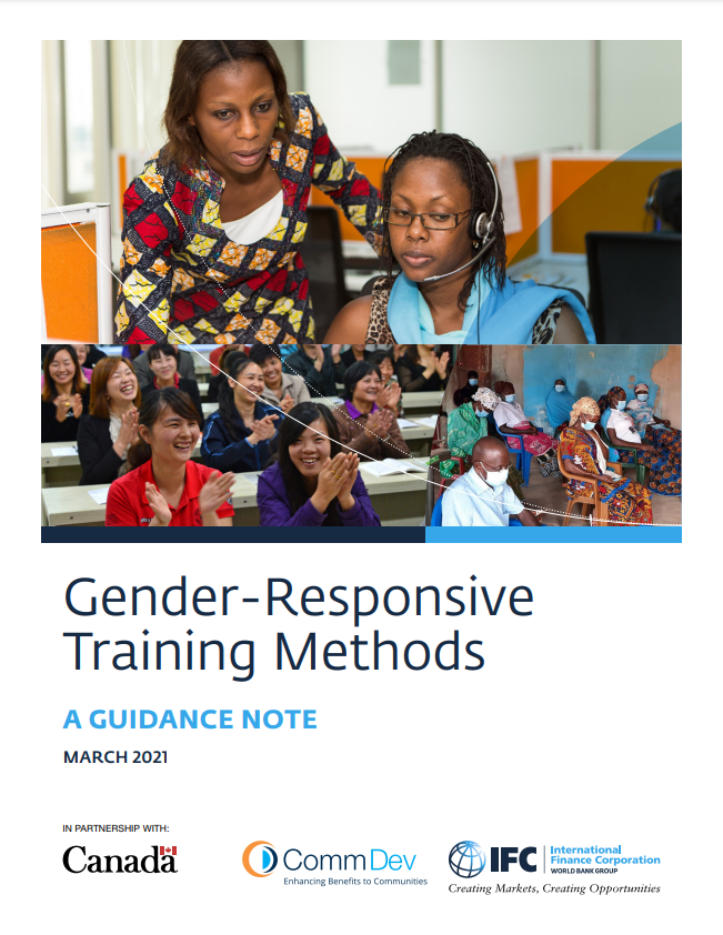 Gender-Responsive Training Methods: A Guidance Note