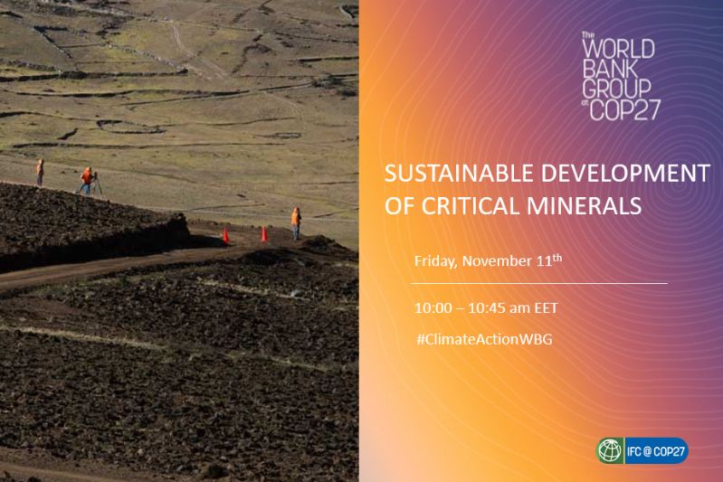 Sustainable Finance and mining critical minerals